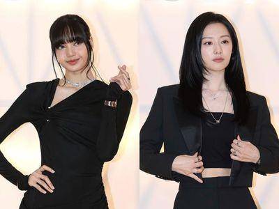 同台尬美！LISA秀大长腿一贯性感　金智媛气质叠戴项炼很精致