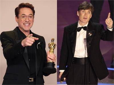 奥斯卡红毯／《奥本海默》席尼墨菲乱发领奖！　小劳勃道尼穿搭藏亮点