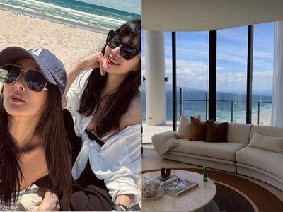 孙芸芸黄金海岸豪宅被小姑开箱　廖晓乔小露性感游澳洲