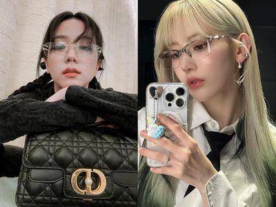 Jisoo、张员瑛都爱上“质感无框眼镜” 书呆子时尚来临