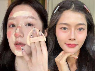 爆红“潦草妆”画法公开！底妆越干净越美　透出血色更纯欲显嫩