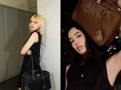 陈庭妮帅过头!与人间芭比Somi带货Prada“再生尼龙包”大容量超劝败