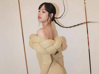 “人间芭比”Lisa穿平口毛衣完美腰臀比曝！辫子头新发型帅又辣