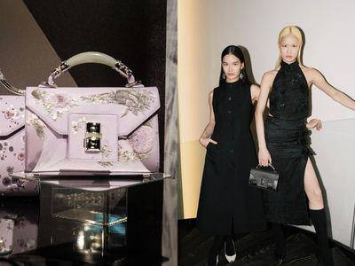 夏姿也玩暗黑哥德风！墨痕化作绝美礼服、新款玉镯包成为腕上珠宝