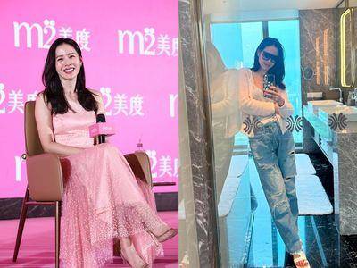 孙艺真来台行头大解析！绝美粉色穿搭　高跟鞋是凯特王妃爱牌