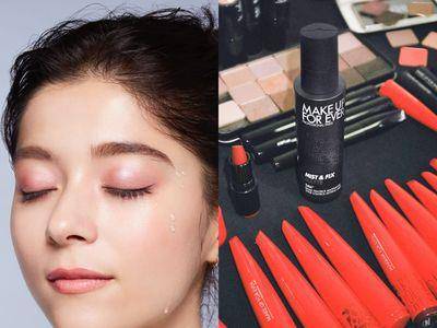 定妆喷雾“米字技法”成膜更均匀！出油补喷还能当吸油面纸超方便