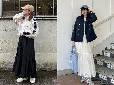 今年最流行的“半身裙”穿搭　混搭T恤、雪纺上衣美出新高度