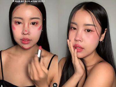 网疯“一支唇膏画全脸”！打造氛围感妆容更温柔