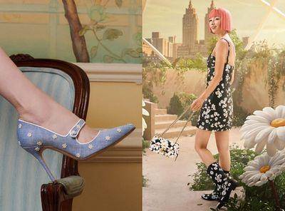 春夏渔夫帽、高跟鞋都有雏菊细节　清新风格的搭配好帮手