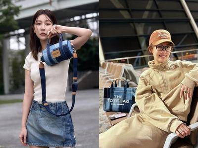郭碧婷、曾莞婷爱Marc Jacobs丹宁拼布款！招牌相机包染上水晶超劝败