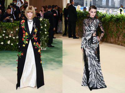 Met Gala／安娜温图竟没穿小香！女儿凤凰镂空礼服展现颓丧美