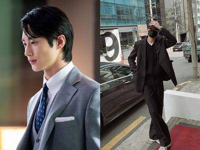 《背着善宰跑》边佑锡私服男友风穿搭更帅　全黑休闲、正装一眼心动