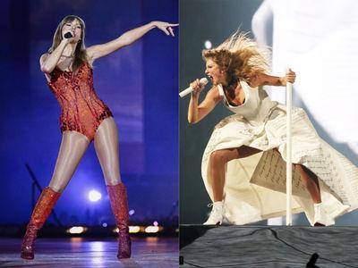 泰勒丝穿水晶马甲火辣开唱 立裁礼服缀满歌词