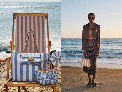 说流行／FENDI经典条纹重生超消暑！购物袋Roll、拉菲草包夏季必收