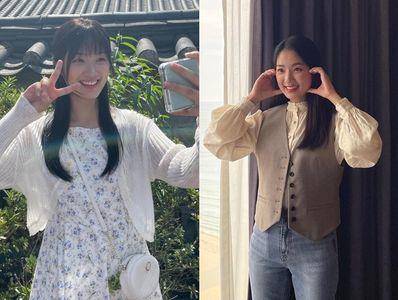 《背着善宰跑》金惠奫无害甜美私服　碎花、牛仔裤都是爱用单品