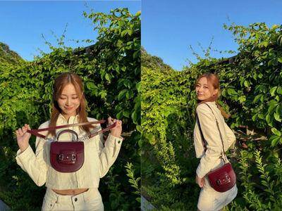 周子瑜露肚装好俏丽　低头甜笑秀10万Gucci包