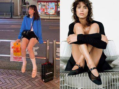 10双“芭蕾舞平底鞋”推荐！韩妞爆款、透视网眼　夏天穿搭的时髦法宝