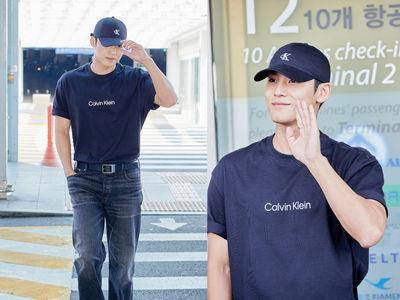 SEVENTEEN珉奎把机场当伸展台晒紧实身材！“CK男神”同款单品曝光