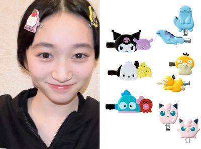 卡通IP浏海夹成新潮流？三丽鸥、宝可梦到迪士尼都有　放在头上超可爱