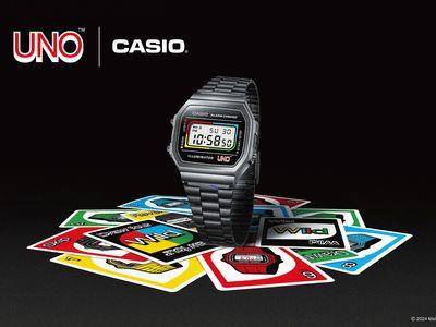 卡牌游戏UNO联名CASIO 招牌色与Logo表上吸睛