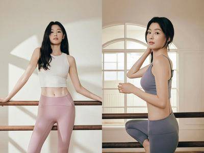 42岁全智贤健身美照曝光！“紧身运动服”晒川字腹肌　释放逆天身材