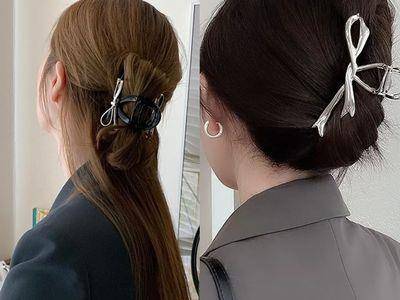 鲨鱼夹怎么挑？5款发型教学推荐　简单纽结让发髻蓬松又不散乱