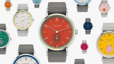 彩色表集合！文青系NOMOS竟出31种配色选择超困难　百年灵用彩虹标时间