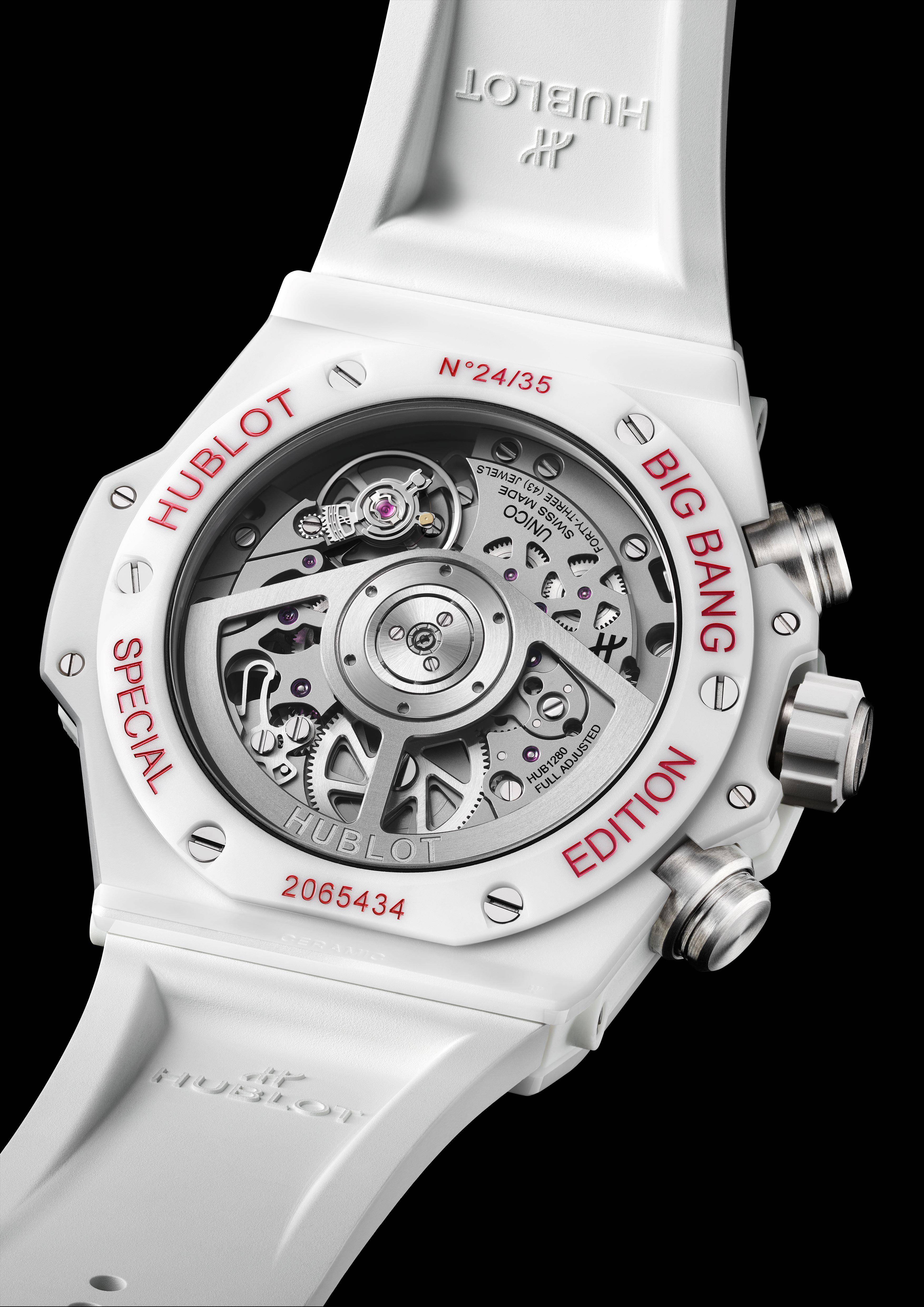 HUBLOT左冠限量表中国台湾首卖　红白陶瓷对比高调吸睛 奢侈品牌 图3张