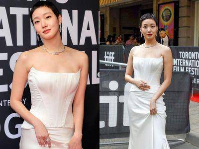 金高银一头长发全剪了!顶“小男孩寸头”穿鱼骨礼服登红毯