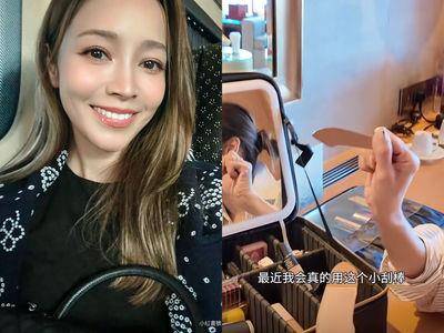 侯佩岑分享爱用美妆：粉底液2款分区上、薰衣草色蜜粉超提亮