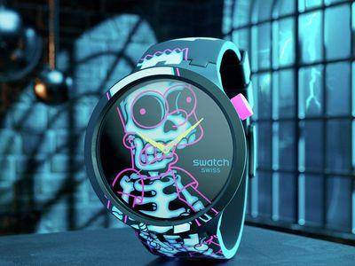 Swatch骷髅表有点搞笑 竟是《辛普森家庭》霸子被电到