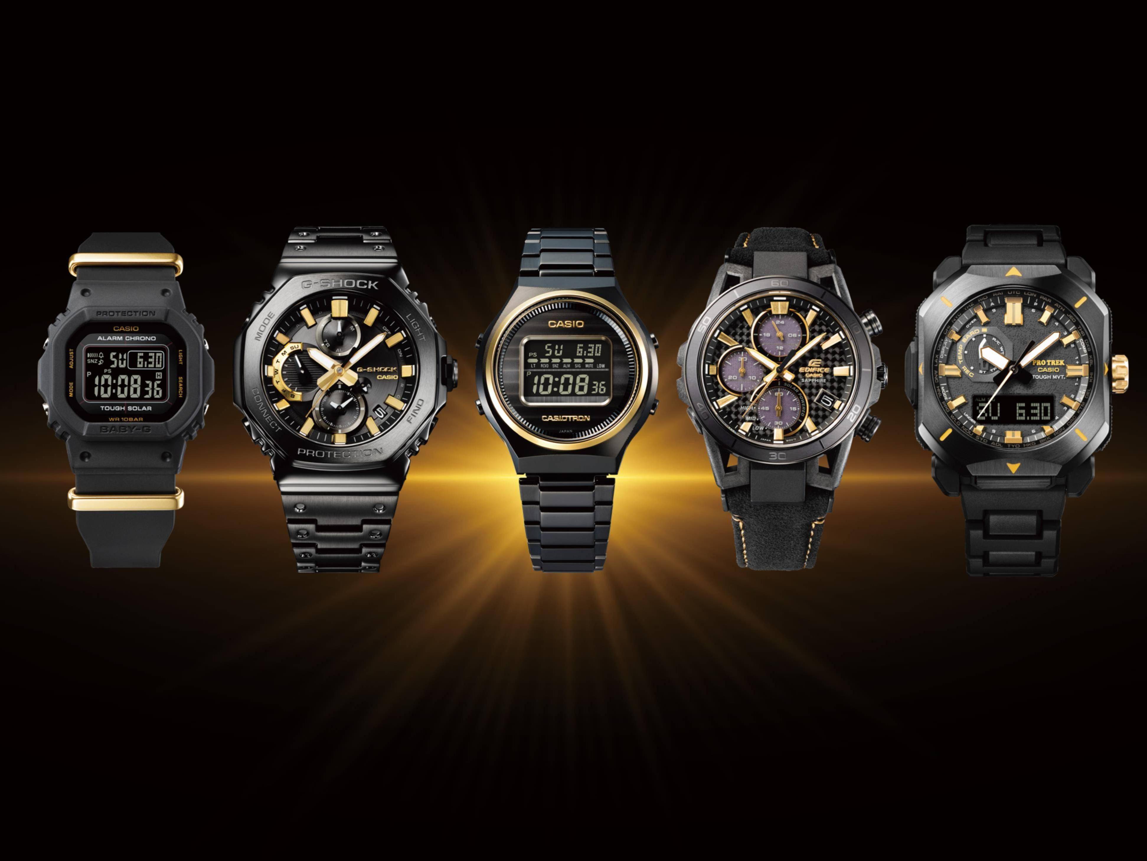 CASIO旗下5大品牌黑金表齐发　G-SHOCK霸气但很纤薄 最新资讯 图1张