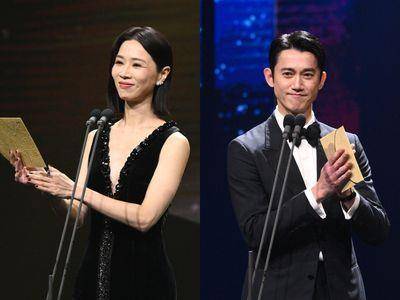 金马时尚／谢盈萱Prada黑礼服开深V太性感！吴慷仁dunhill黑西装超显瘦