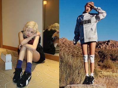 ROSÉ“下身失踪”引网暴动　逆天长腿穿PUMA赛车鞋比例太绝