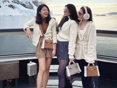 “马来西亚最美千金”拎爱马仕包游南极　豪奢之旅毛茸茸配件全出动