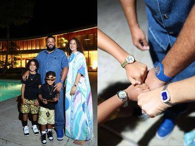 风Luxury／DJ卡利全家晒名表　8岁长子戴百万劳力士钻表