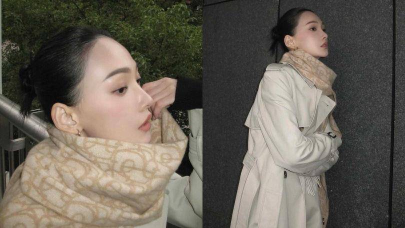 保暖还能微性感！女星围巾搭配技巧　秀智蓝色系超显白、太妍细围巾正流行 最新资讯 图4张