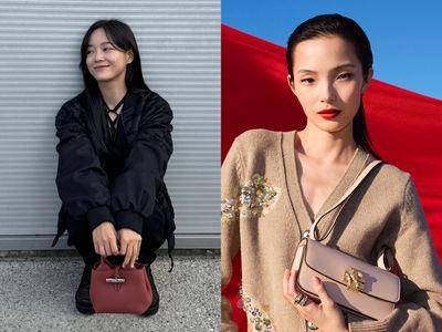 金世正爱用款Longchamp包换甜菜根红！TORY BURCH水晶蛇爬上包超应景