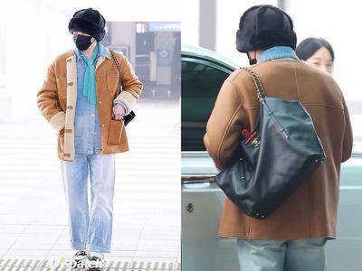 GD洋葱式女装飞巴黎看秀！小香包夹了个红色文件夹更时髦