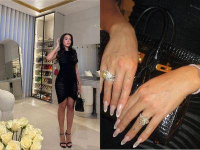 C罗女友爱马仕包是标配　乔治娜秀卡地亚钻表、鸽子蛋闪瞎众人