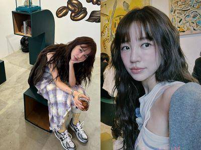 尹恩惠人鱼卷发超好看！平价时尚搭球鞋轻松穿出松弛感