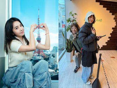 藏不住好心情！44岁蔡依林与东京铁塔合照　网狂赞：根本大学生