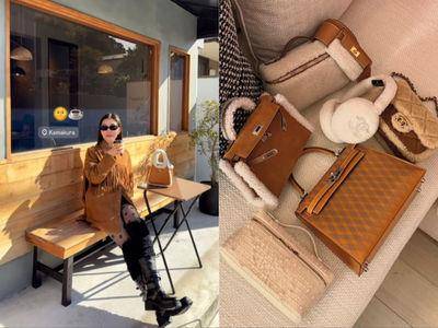 “马来西亚最美千金”每日一包游东京　Prada、爱马仕包轮番抢镜