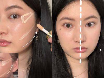 底妆只要画4笔！整个脸轻松小一半、瞬间年轻10岁