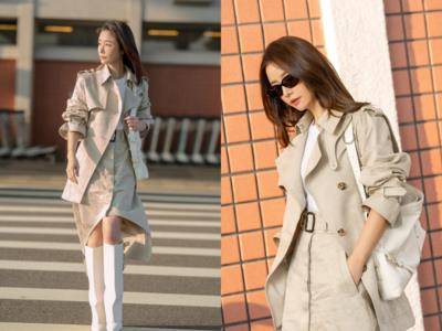 林心如穿白长靴现身机场 飞巴黎见证GIVENCHY新设计师首秀