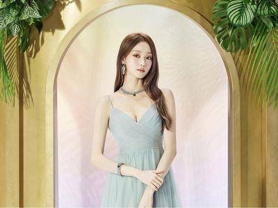 “最美茉莉公主”李圣经仙气飘飘　露深沟秀高级珠宝