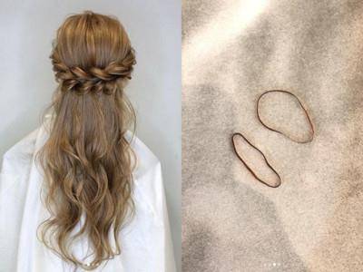 两根橡皮筋就行!轻松编出浪漫仙气公主头