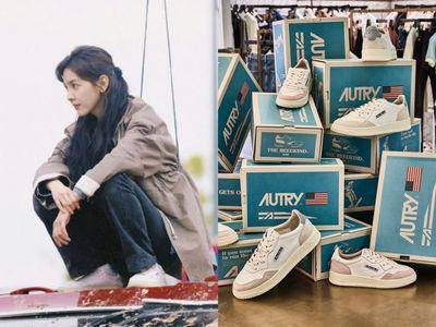 《难哄》章若楠同款小白鞋进化！AUTRY梦幻新色、与台艺术家打造小花吊饰