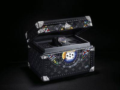 LV携手芬兰制表大师造限量旅行表 手绘硬箱表盒呼应缤纷时标环