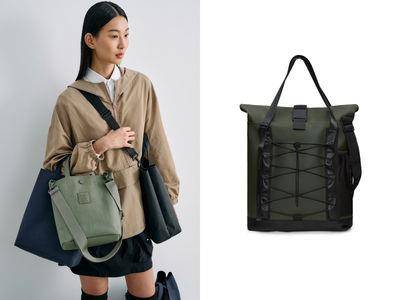 上班必备大容量包款！PORTER森林绿雷雕设计、RAINS防水卷盖包超实用
